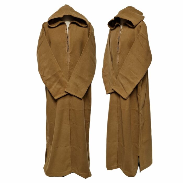 Mcashw E008 Beige Moroccan Thick Winter Cashmere Wool Hooded Long Sleeves Thobe Djelleba (24)
