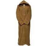 Mcashw E008 Beige Moroccan Thick Winter Cashmere Wool Hooded Long Sleeves Thobe Djelleba (38)