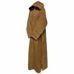 Mcashw E008 Beige Moroccan Thick Winter Cashmere Wool Hooded Long Sleeves Thobe Djelleba (41)