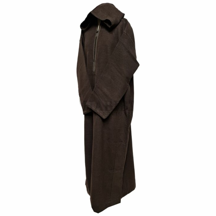 Mcashw E010 Brown Moroccan Thick Winter Cashmere Wool Hooded Long Sleeves Thobe Djelleba (30)