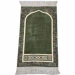 Minwalnew 24kb Haram Makki Green Multicoloured Prayer Mat Musalla Janamaz By Minwal Thick High Quality (6)