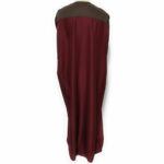 Moroccan Long Sleeve Maroon & Beige Thobe