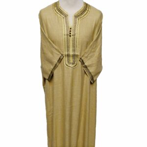 Moroccan Summer Gold 3-Quarter Sleeve Thobe