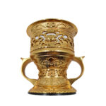 Mp 0754 Gold Silver Metal Incense Burner, Bakhoor Burner High Quality Magnetic Top0619 203358