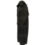 Mrcnhd Djlika03 Men's Moroccan 3 Quarter Sleeve Black Striped Jubba Thobe Djellaba (3)