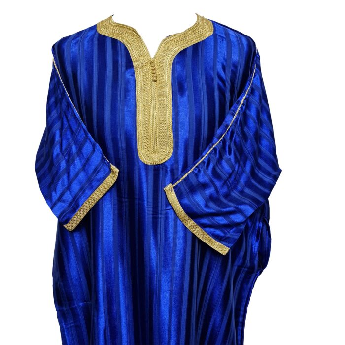 Mshlves Rach 014 Men Moroccan Polyester Blend Short Sleeves Thobe Jubba Kandora 191549