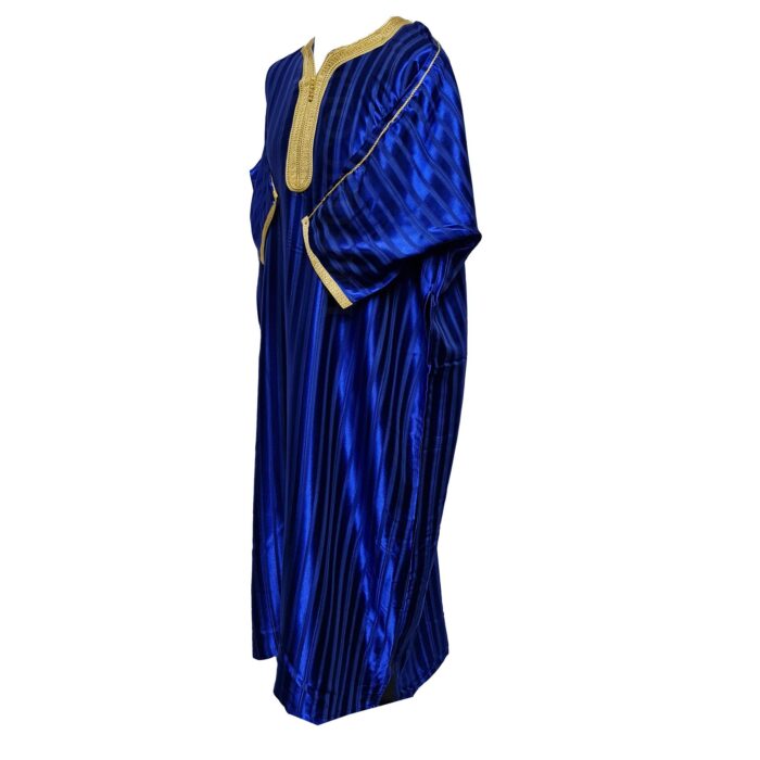 Mshlves Rach 014 Men Moroccan Polyester Blend Short Sleeves Thobe Jubba Kandora 191608