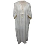 Mslvlika 001 Men's Moroccan 3 Quarter Sleeve Off White Striped Jubba Thobe 001lk (3)