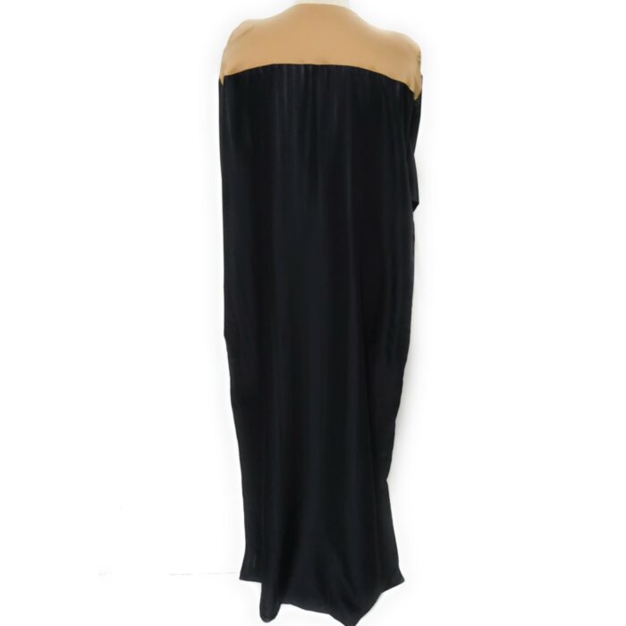 Moroccan Short Sleeve Beige/Black Thobe & Trousers Set
