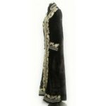 Moroccan Brown Thick Velvet Long Maxi Dress Abaya Robe Luxury Kaftan Jilbab