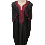 Men Moroccan Black Short Sleeves Thobe Jubba Kandora Dishdasha (27)