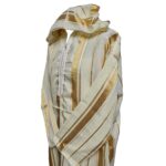 Men's Moroccan Gold Cream Long Sleeve Hooded Cotton Blend Thobe Jubba Djellaba (1)