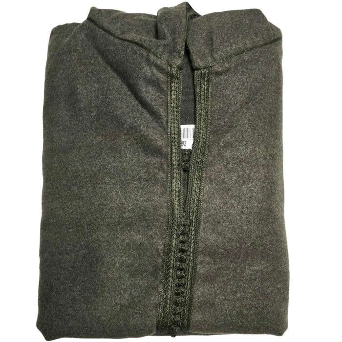 Men's Moroccan Olive Green Wool Blend Long Sleeve Hooded Thobe Djellaba