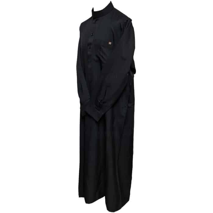 Men's Nusuki High Quality Thick Black Long Cuff Sleeve Thobe Jubba (4)