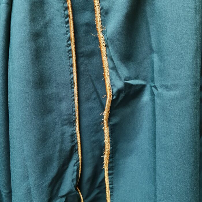 Men's Premium 3 Half Sleeve Arabian Bisht Dark Green Cloak Arab Dress Thobe Islam Robe Eid (1)