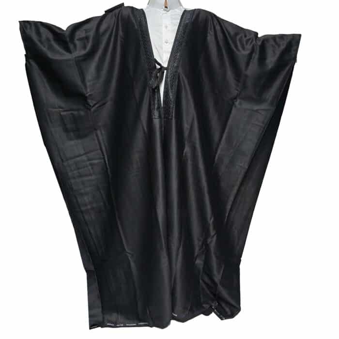 Men’s Royal Premium Arabian Bisht Long Sleeves Cloak Arab Dress Thobe Islam Robe Eid Blk (5)