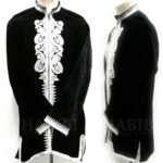 Men's Moroccan Wedding Eid Festival Occasion Baja Jerga Jacket Black/White. Brand new, with original plastic wrap included. We are known to many for our extensive Moroccan clothing collection. Extremely high quality with a lovely premium feel. Made in Morocco. Exclusive new design Moroccan jacket. Suitable for 30 degrees cool machine wash. Suitable for easy iron. Do not tumble try. Suitable for dry-cleaning. No pockets.