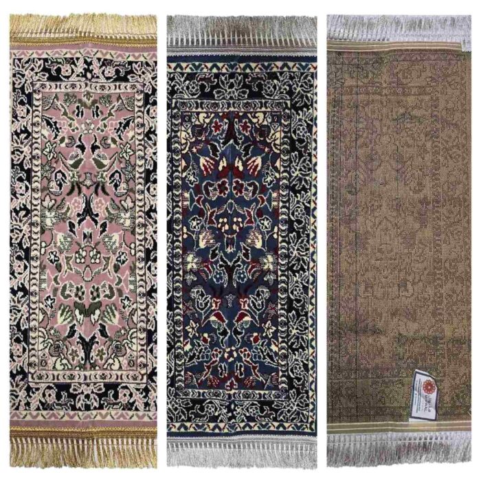 Minwal Kids Blue Pink Rawda Islamic Prayer Mat Saudi Arabia