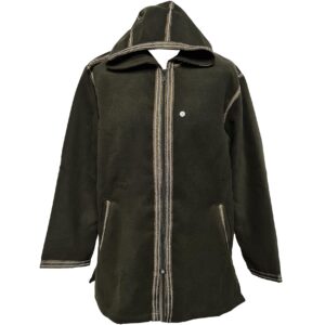 Moroccan Cashmere Wool Blend Baja Jerga Jacket Hoodie Festival Hippy Tribal (17)