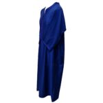 Moroccan Cotton Blend Royal Blue 3 Quarter Sleeve Thobe Jubba Kandora Dishdasha (8)