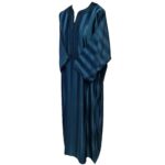 Moroccan Cotton Blend Teal 3 Quarter Sleeve Thobe Jubba Kandora Dishdasha (13)