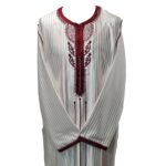 Moroccan Men Cream Long Sleeve Thobe Jubba Kandora Dishdasha (43)