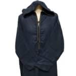 Moroccan Navy Blue Wool Blend Long Sleeves Hooded Thobe Djellaba (4)