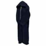 Moroccan Navy Blue Wool Blend Long Sleeves Hooded Thobe Djellaba (4)