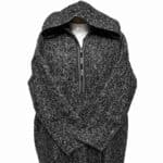 Moroccan Super Thick Warm Cashmere Wool Blend Black Hooded Thobe Djellaba Jubba (4)