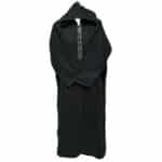 Moroccan Super Warm Cashmere Wool Blend Black Hooded Thobe Djellaba (19)