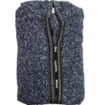 Moroccan Super Warm Cashmere Wool Blend Blue Hooded Thobe Djellaba Jubba (1)