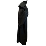 Moroccan Warm Cashmere Wool Blend Black Grey Hooded Thobe Jubba Djellaba (13)