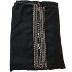 Moroccan Winter Cashmere Wool Blend Black Hooded Thobe Djellaba