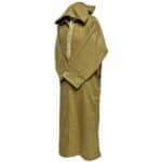 Moroccan Winter Wool Blend Caramel Brown Long Sleeve Hooded Thobe Djellaba (4)
