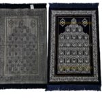 Navy Blue Turkish Thick Jumbo Size Islamic Prayer Mat