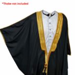 Men's PREMIUM Short-Sleeve Arabian Bisht Cloak Arab Dress Thobe Islam Robe Eid Jacket Wedding