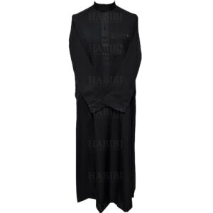 Nusuki 003 90210145420mix Nusuki Men Thick Black Thobe Long Sleeve Jubba0509 222058