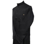 Nusuki 003 90210145420mix Nusuki Men Thick Black Thobe Long Sleeve Jubba0509 222123