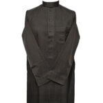 Nusuki 005 90210145420mix Nusuki Men Thick Black Charcoal Thobe Long Sleeve Jubba0509 222516