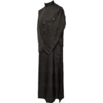 Nusuki 005 90210145420mix Nusuki Men Thick Black Charcoal Thobe Long Sleeve Jubba0509 222525