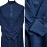 Nusuki Cuff 004 90210145022mix Nusuki Men Thick Blue Thobe Long Sleeve Jubba0509 222305