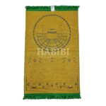 Green Islamic Masjid Al Haraam Soft Prayer Mat