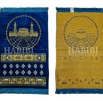 Royal Blue Islamic Masjid Al Haraam Soft Prayer Mat