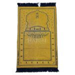Navy Blue Islamic Masjid Al Nabawi Soft Prayer Mat