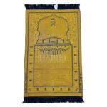 Navy Blue Islamic Masjid Al Nabawi Soft Prayer Mat