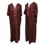 Oth Slv 013 Burgundy Mens Moroccanshort Sleeve Jubba Thobe 04 28t020005.988 (1)
