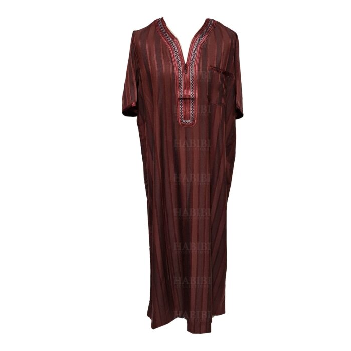 Oth Slv 013 Burgundy Mens Moroccanshort Sleeve Jubba Thobe 04 28t020005.988 (3)