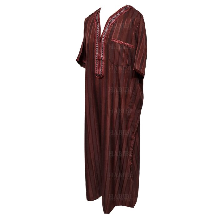 Oth Slv 013 Burgundy Mens Moroccanshort Sleeve Jubba Thobe 04 28t020005.988 (4)