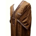 Othchq 025 Brown Men Moroccan Short Sleeves Thobe0502 235355