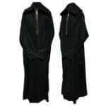 Oversizedwl 002 Oversized Black Winter Wool Blend Hooded Long Sleeves Thobe Djelleba (10)
